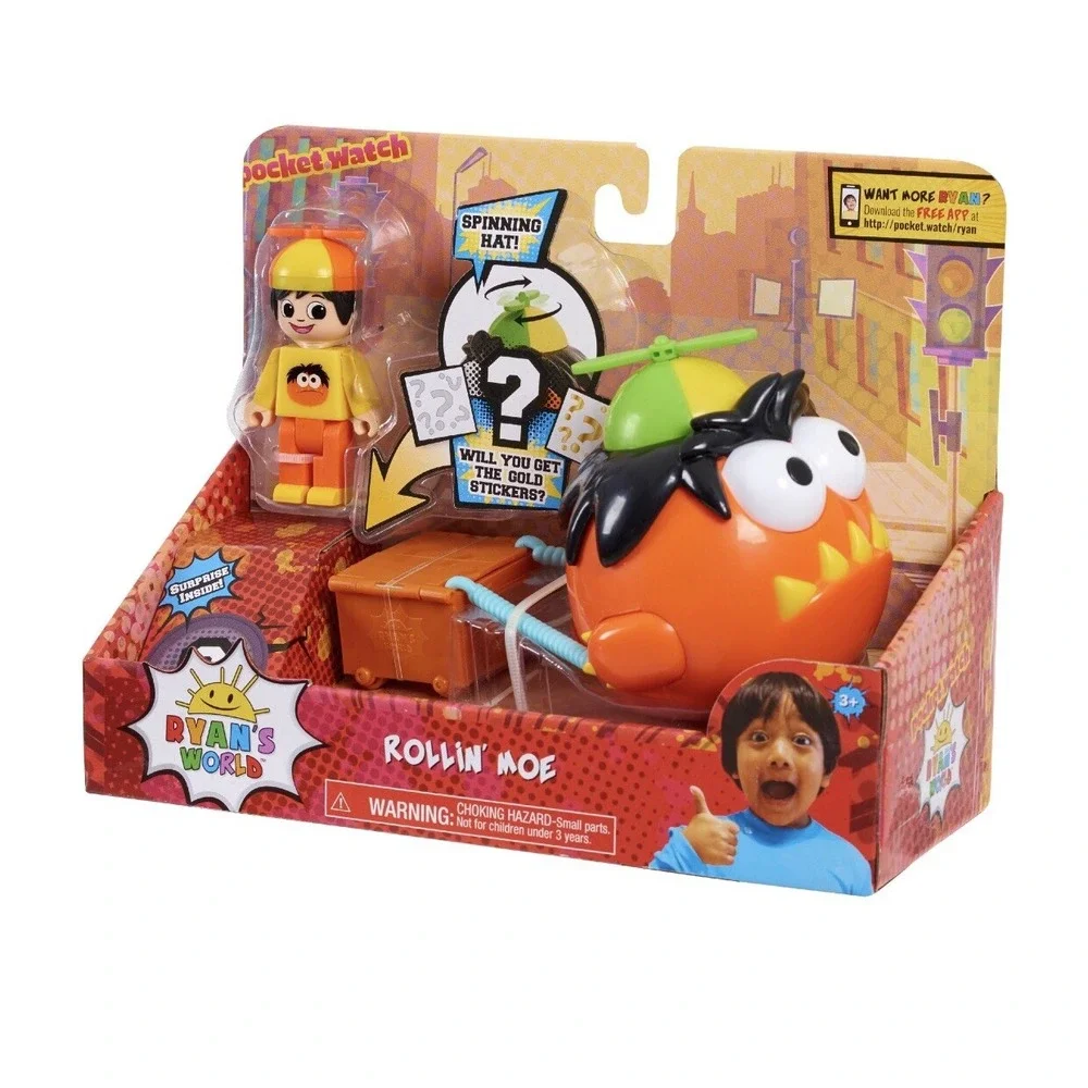 Ryan's World ROLLIN' MOE Vehicle‎ & Action FIGURE Surprise Mystery Toy NEW